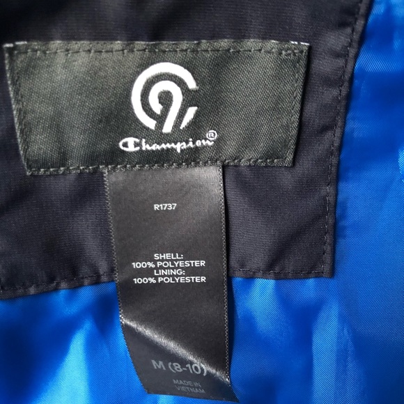 {SOLD} Navy blue jacket with hoodie - Picture 5 of 6